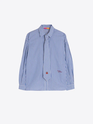 Vilagallo Blouse Blue + White Stripe