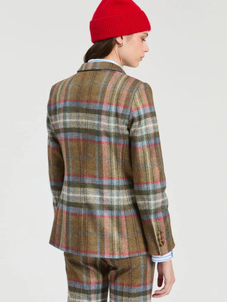 Vilagallo Blazer - Olive Plaid