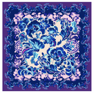 Silk Scarf - Liatris