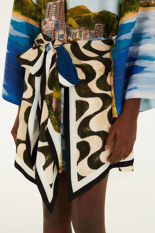 Copacbana Long Sleeve Kimono - Beach Multicolor