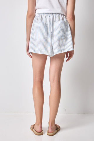 Lilla P Striped Drawstring Short - Capri