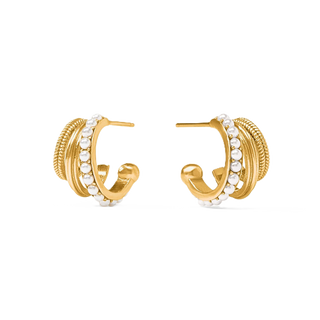 Hydra Triple Hoop - Pearl