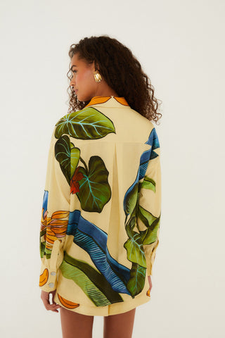 Farm Rio Banana Grapes Shirt - Yellow