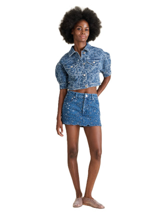 Steve Madden - Serafina In Eyelet Denim - Blue Depths