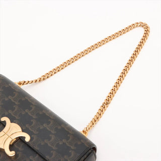 Celine Triomphe Chain Shoulder Bag - Monogram