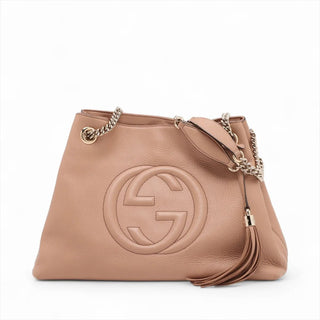 Gucci Beige Soho Chain Tote Medium