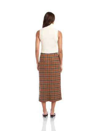 Kaia Midi Skirt - Plaid