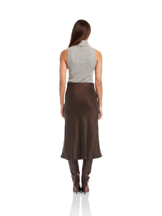 Brielle Midi Skirt - Brown