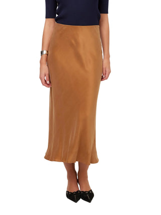 Fifteen Twenty - Eva Bias Ankle Skirt Camel