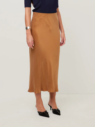 Fifteen Twenty - Eva Bias Ankle Skirt Camel