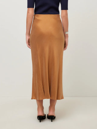 Fifteen Twenty - Eva Bias Ankle Skirt Camel
