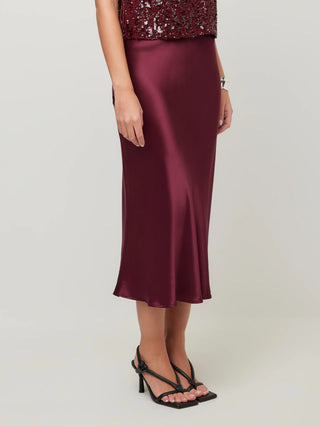 Fifteen Twenty Mia Bias Skirt - Merlot