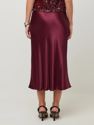 Fifteen Twenty Mia Bias Skirt - Merlot