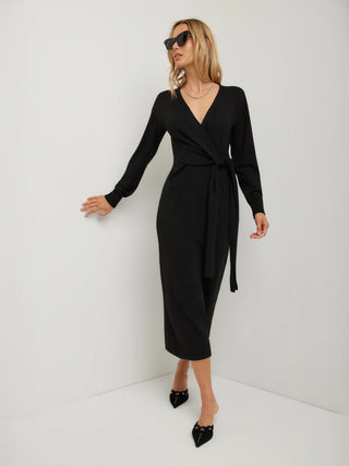 Fifteen Twenty Raya Sweater Dress - Black