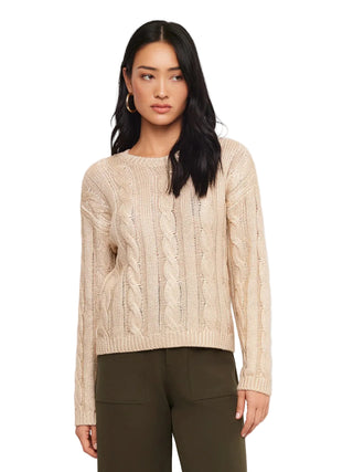 Fifteen Twenty Levie Metallic Sweater - Gold