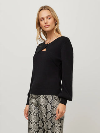 Fifteen Twenty - Amelia Bolero Shrug Sweater Black