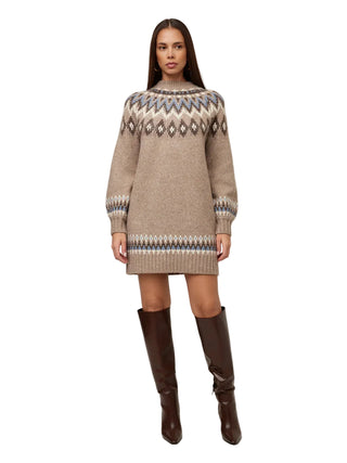Fiftteen Twenty Vera Jacquard Sweater Dress - Multi