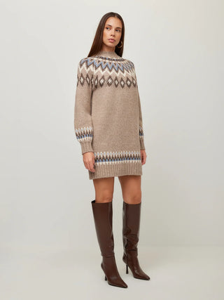 Fiftteen Twenty Vera Jacquard Sweater Dress - Multi