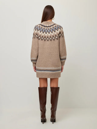 Fiftteen Twenty Vera Jacquard Sweater Dress - Multi