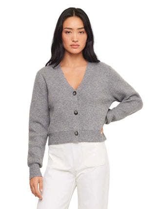 Fifteen Twenty Nae Sequin Cardigan Sweater - Steel