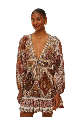 Mini Dress - Romantic Nature Multicolor