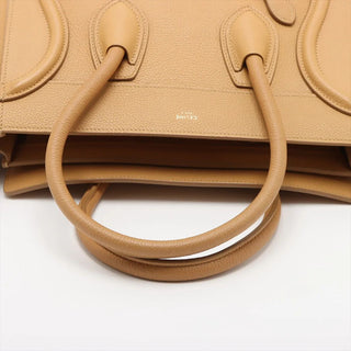 Celine Beige Micro Luggage Shopper
