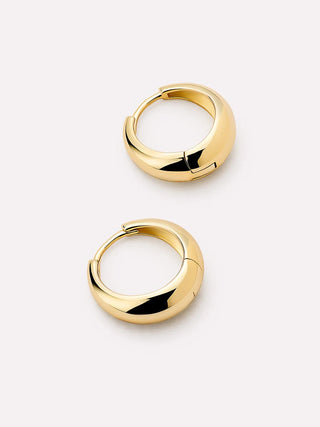 Ana Luisa Nate Hoop Earrings - Medium - Gold