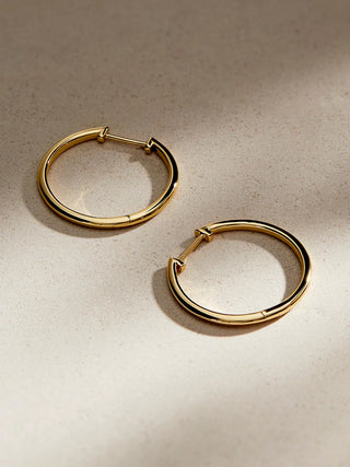 Ana Luisa Lo Slim Endless Hoops - Medium - Gold