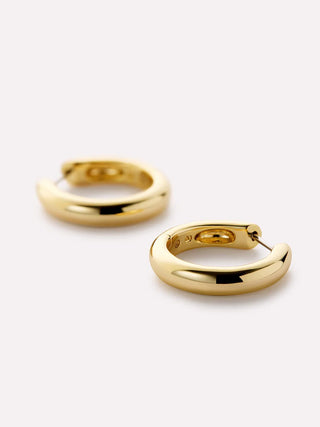 Ana Luisa Giulia Hoop Earrings - Medium - Gold