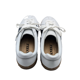 Palila Sneaker - White/Black Stripe