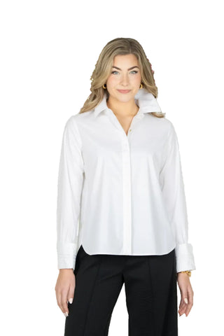 Emily McCarthy Classic Oxford Cotton Poplin - White