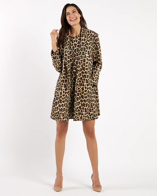 Emma Suede Jacket - Leopard Brown
