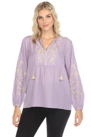 Prairie Blouse Allison -  Kensie Stripe