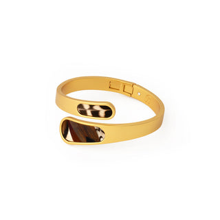 Bezel Hinge Cuff - Ari