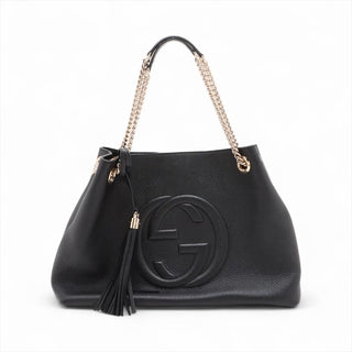 Gucci Black Soho Chain Tote