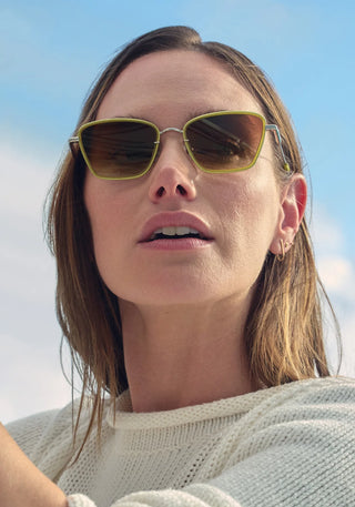 Bella | Silver + Chartreuse