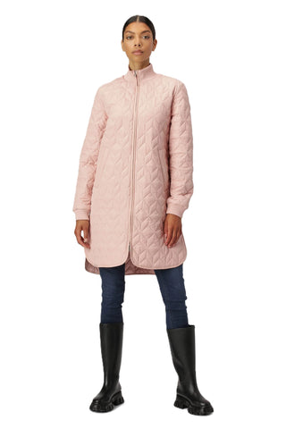 Padded Quilt Coat - Pale Pink