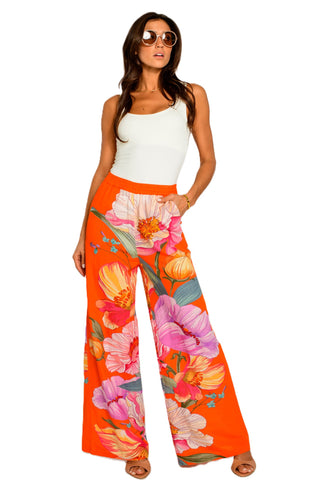 Elizabeth Presley Pant - Sunset Blooms