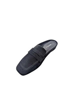Skarlet Flat - Black Suede