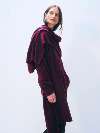 White+Warren Cashmere Travel Wrap - Sangria