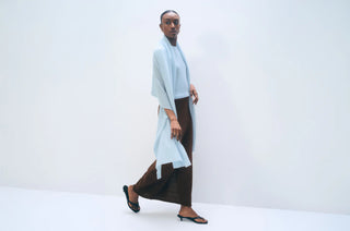 Cashmere Travel Wrap - Pastel Blue