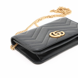 Gucci Black Marmont Chain Shoulder Bag