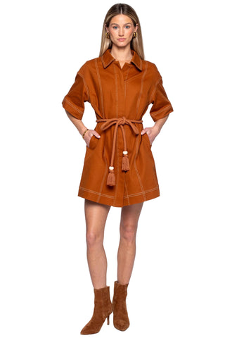 Elizabeth James Allie Dress - Chocolate