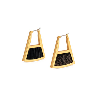 Double Sided Triangle Hoop - Emma