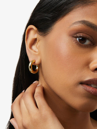 Tia Mini Hoop S - Gold