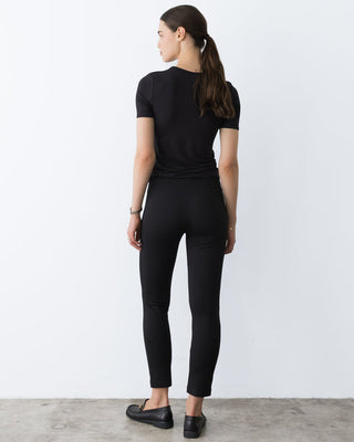 Ripley Rader Ponte Knit Slim Leg Pant - Black