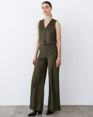 Ripley Rader Suede Vest - Olive