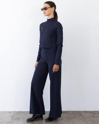 Ripley Rader Ponte Knit Mock Turtleneck - Navy