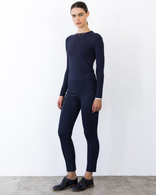 Ripley Rader Ponte Knit Slim Leg Pant - Navy