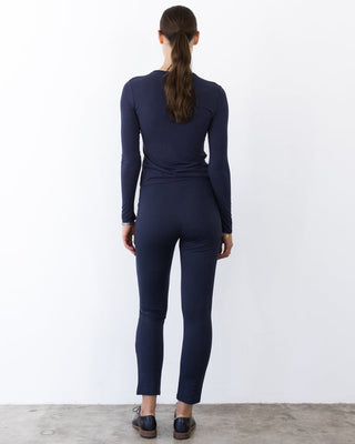 Ripley Rader Ponte Knit Slim Leg Pant - Navy